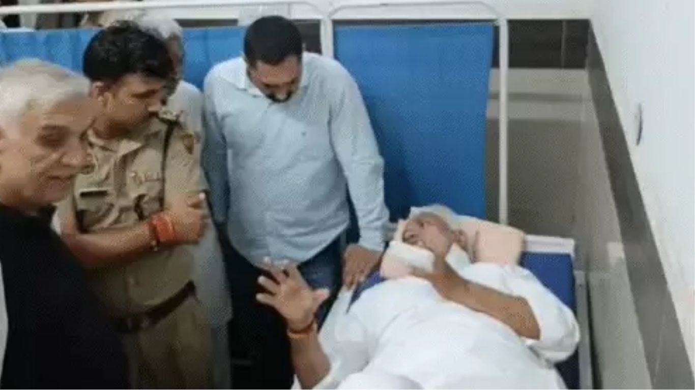 MP JP Road Accident जींद में कांग्रेस सांसद का हुआ सड़क हादसा