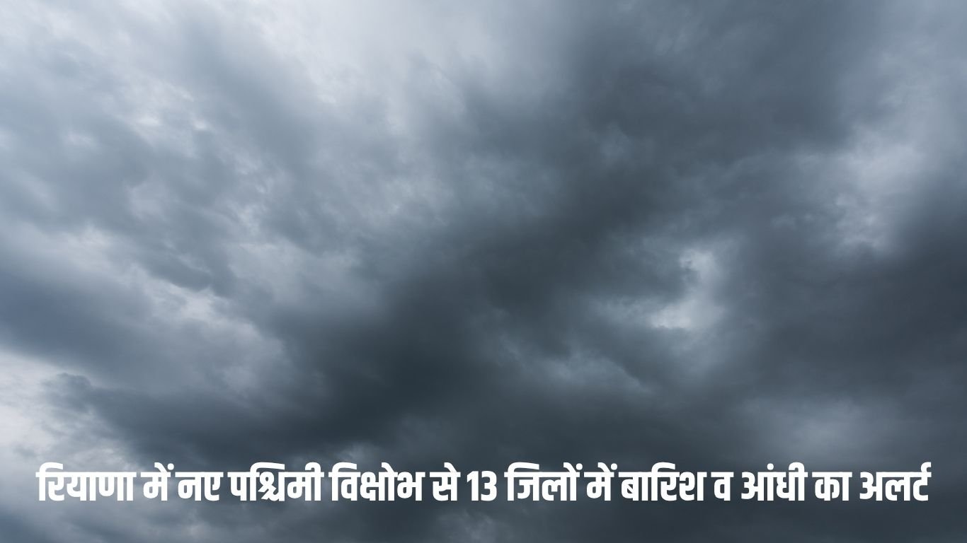 New western Disturbance हरियाणा में नए पश्चिमी विक्षोभ से 13 जिलों में बारिश