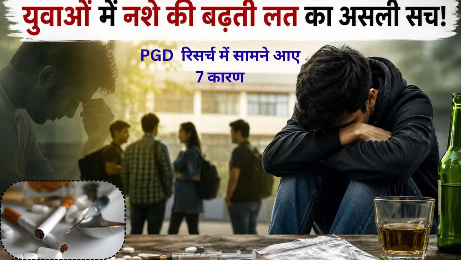 PGIMS Research PhD study identifies 7 major reasons for the onset of substance abuse youth 