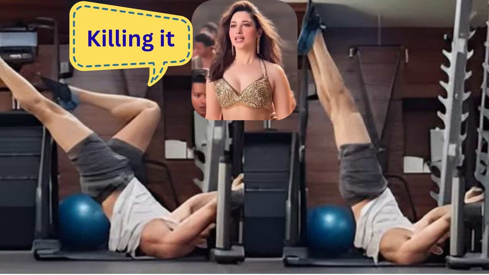 Tamannaah Bhatia reaction to Sidharth Malhotra gym workout