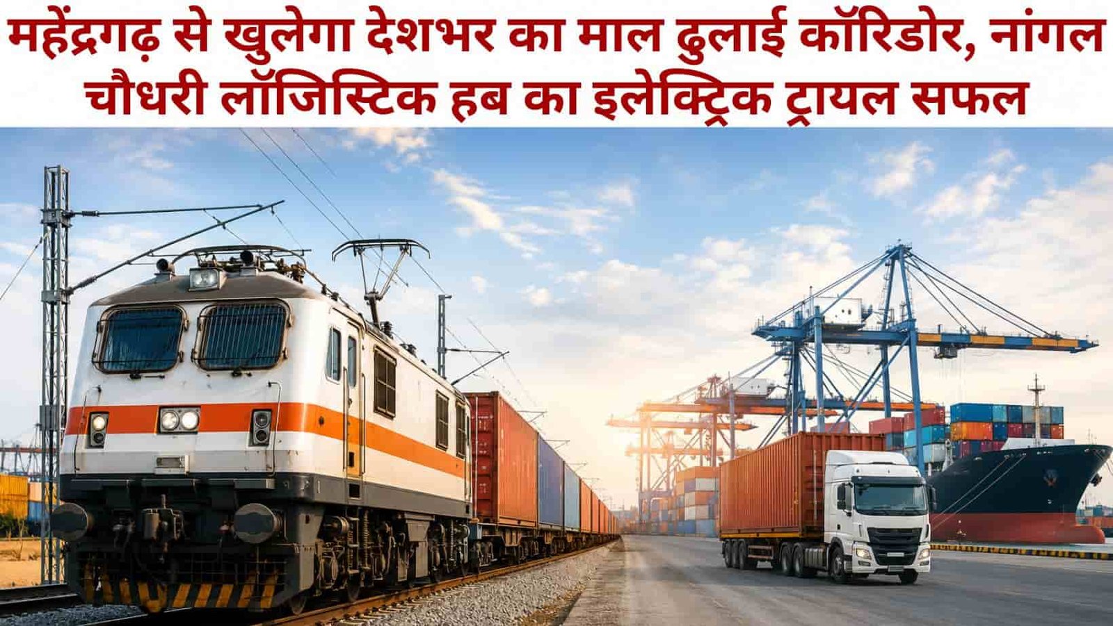 Haryana News Mahendragarh Nangal Chaudhary Integrated Multi-Modal Logistics Hub